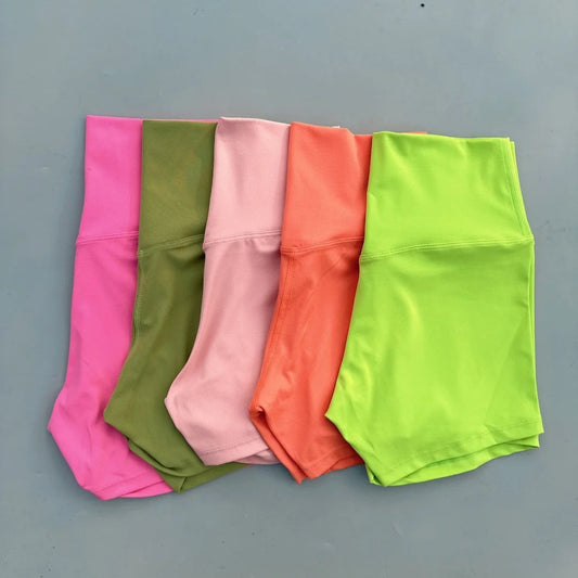 Sexy Solid Color Women Fitness Sport Short High