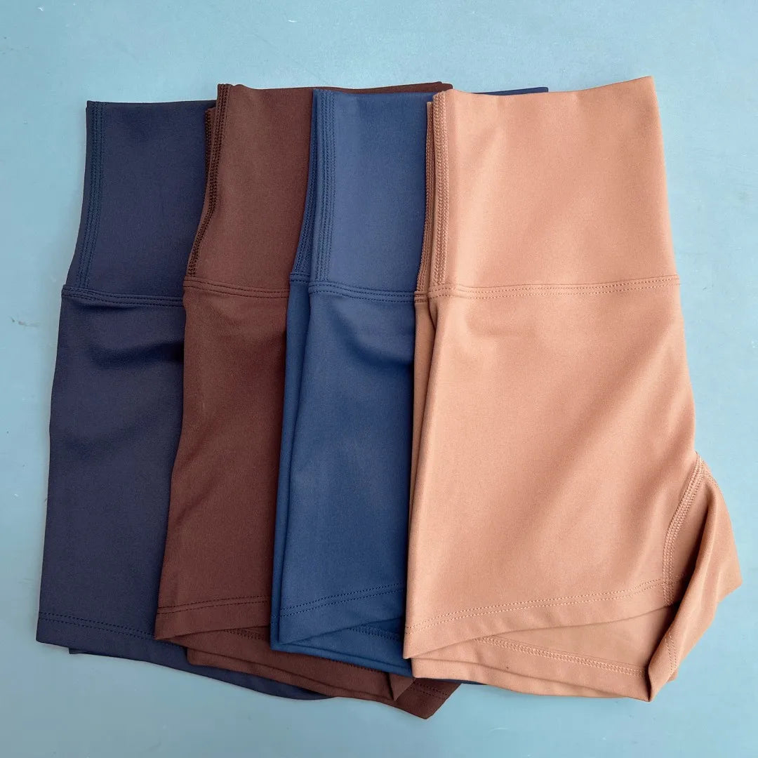 Sexy Solid Color Women Fitness Sport Short High