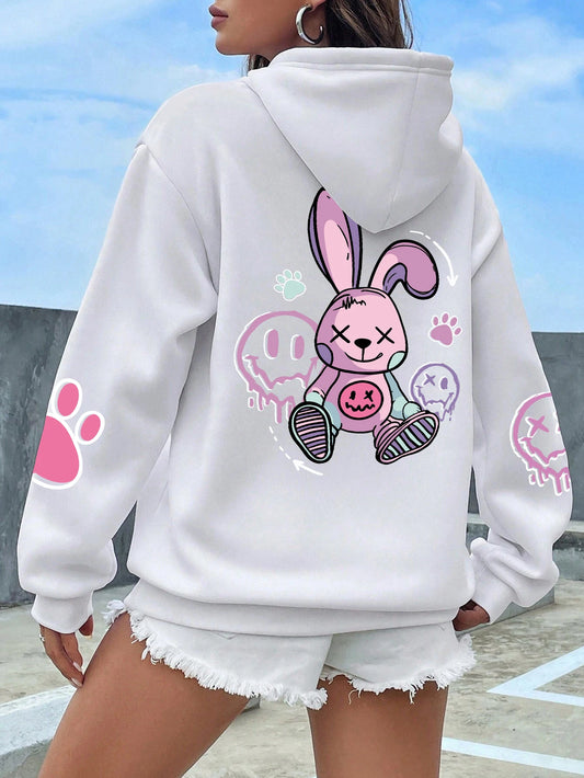 Hip Hop Street Casual Printed Female Hoodies Fashion