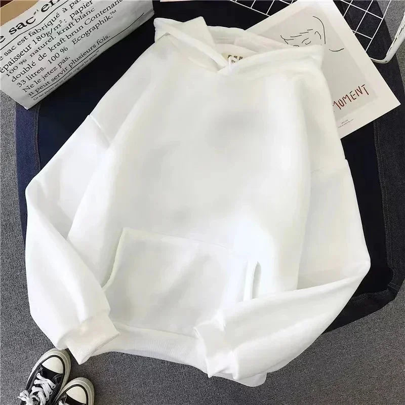 Letter Print Hoodie, Drawstring Long Sleeve Casual