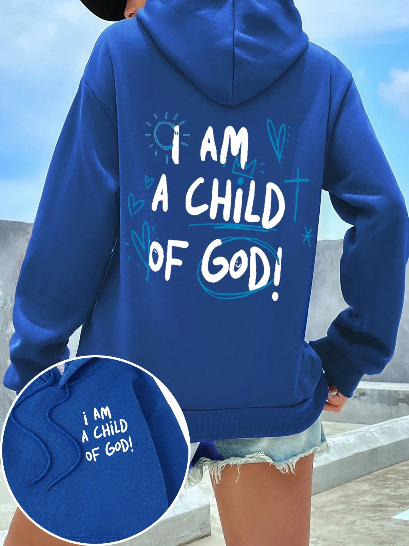 I Am A Child Of God Women Hoodie Street Casual Hooded