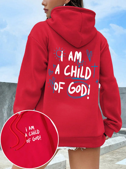 I Am A Child Of God Women Hoodie Street Casual Hooded