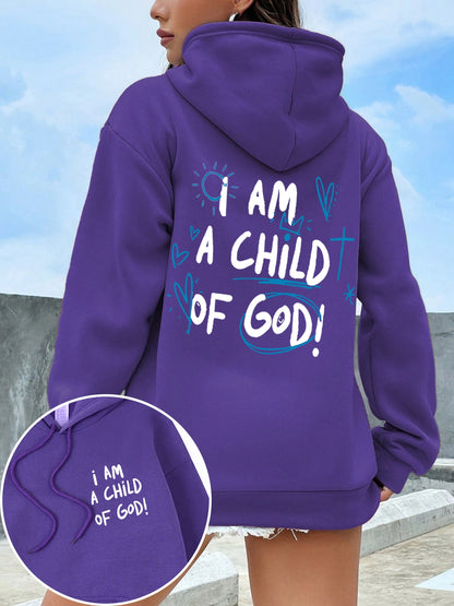 I Am A Child Of God Women Hoodie Street Casual Hooded