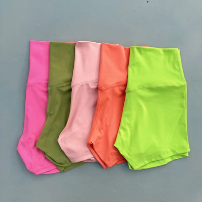 Sexy Solid Color Women Fitness Sport Short High