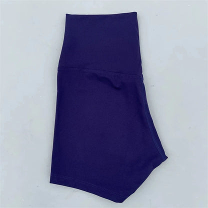 Sexy Solid Color Women Fitness Sport Short High