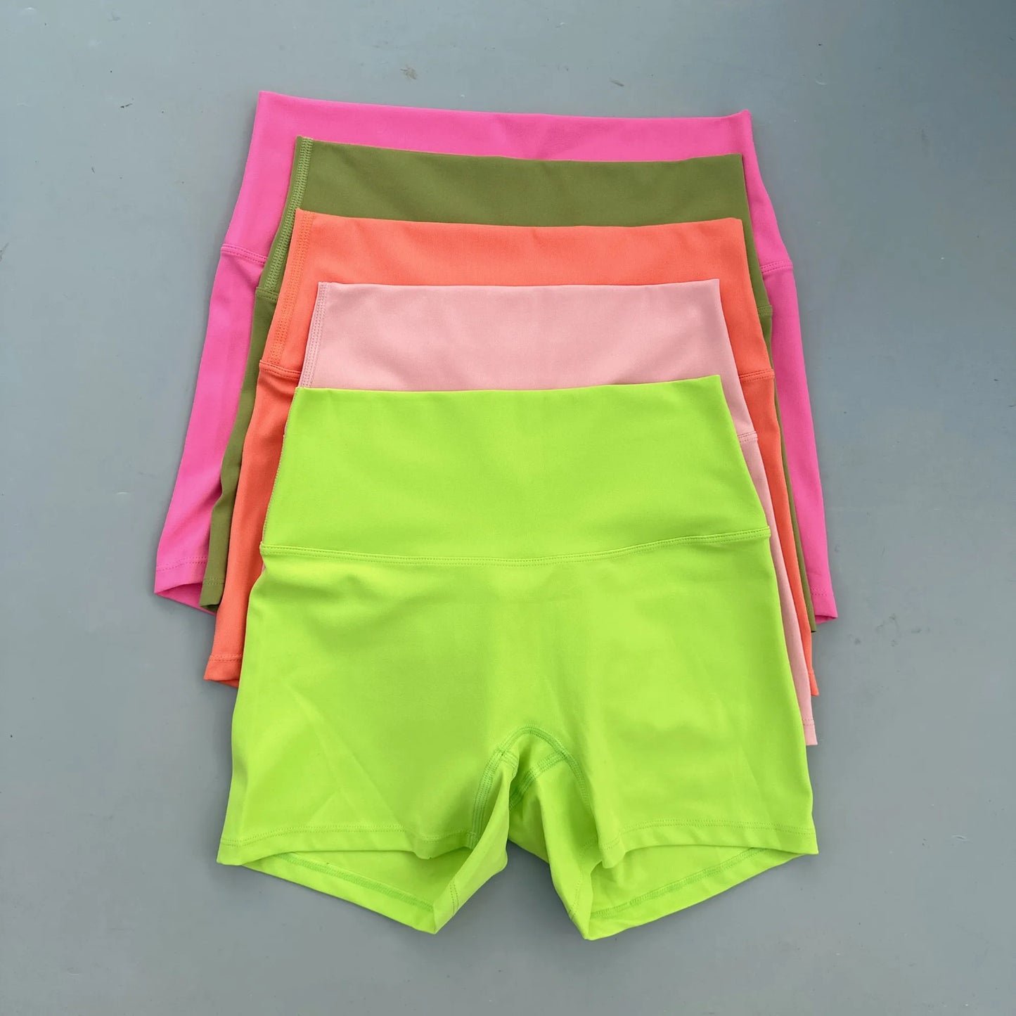 Sexy Solid Color Women Fitness Sport Short High