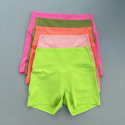 Sexy Solid Color Women Fitness Sport Short High