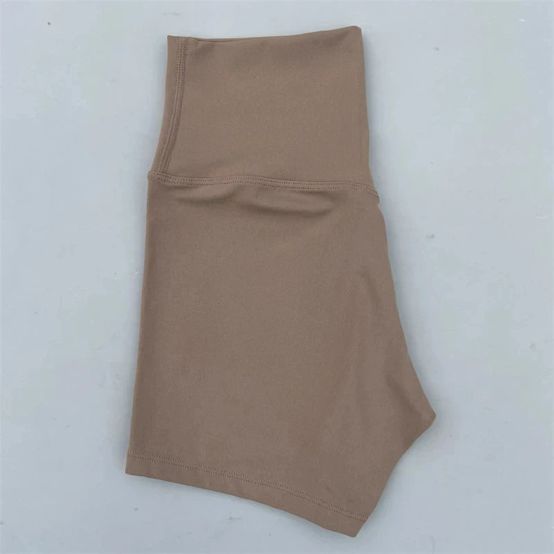 Sexy Solid Color Women Fitness Sport Short High