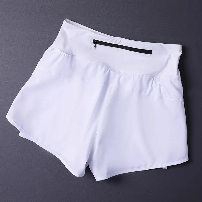 Women's 2 in 1 Shorts with Pockets - Lightweight Breathable