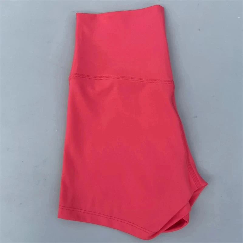 Sexy Solid Color Women Fitness Sport Short High