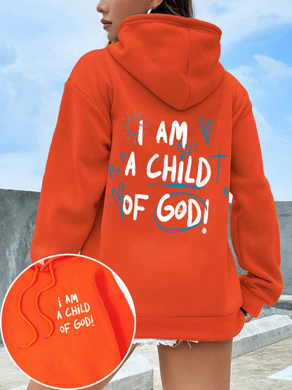 I Am A Child Of God Women Hoodie Street Casual Hooded