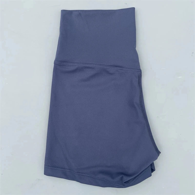 Sexy Solid Color Women Fitness Sport Short High
