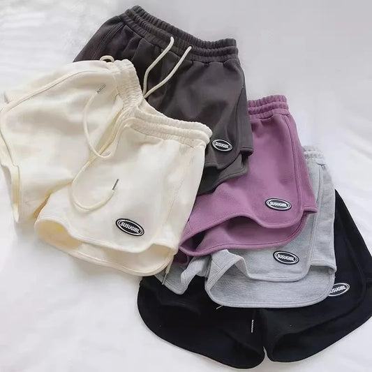 Women Casual Drawstring Sports Shorts Summe