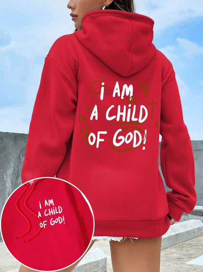 I Am A Child Of God Women Hoodie Street Casual Hooded