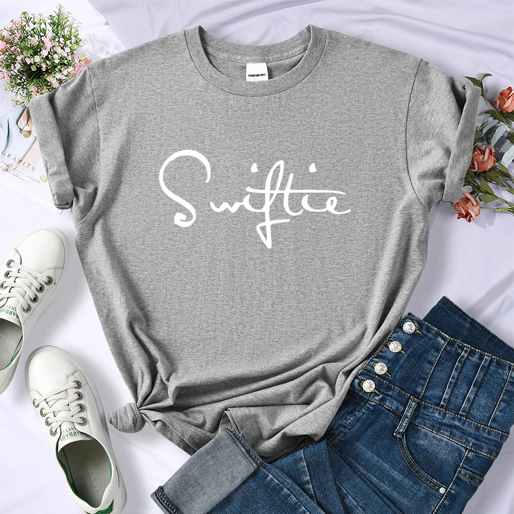 Swiftie Retro Y2K Funny Print T-Shirt Female Summer