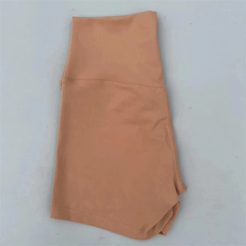 Sexy Solid Color Women Fitness Sport Short High
