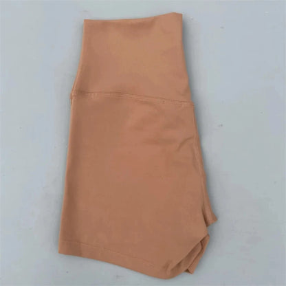 Sexy Solid Color Women Fitness Sport Short High