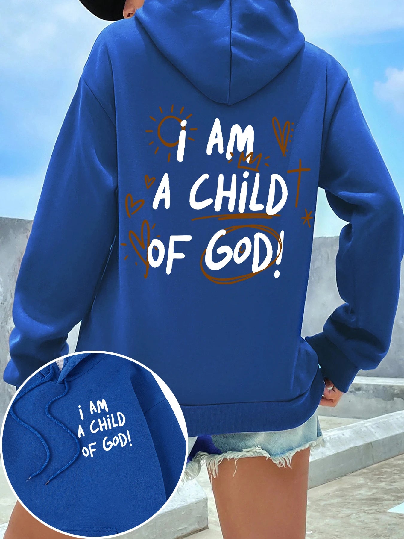 I Am A Child Of God Women Hoodie Street Casual Hooded