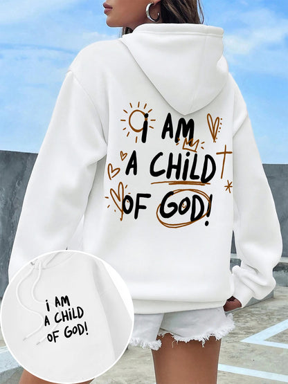 I Am A Child Of God Women Hoodie Street Casual Hooded