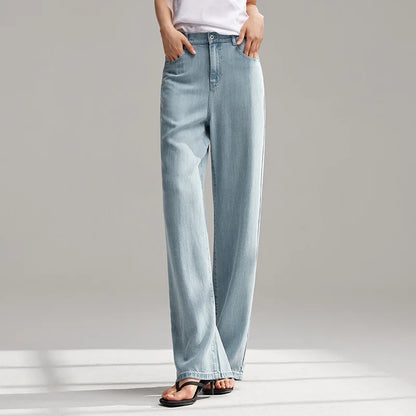 Semir Jeans Women Elastic Waist Long Trousers 2025