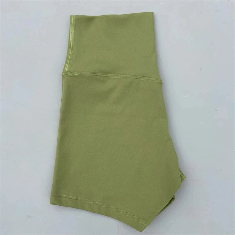 Sexy Solid Color Women Fitness Sport Short High