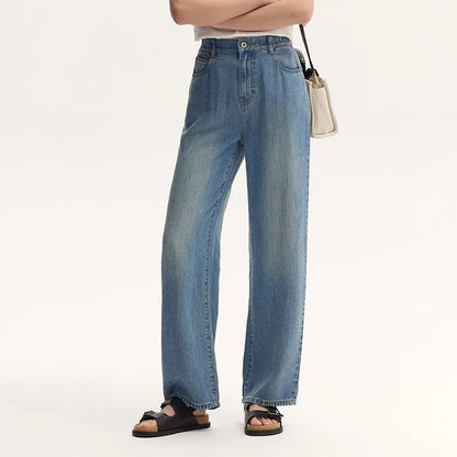 Semir Jeans Women Elastic Waist Long Trousers 2025