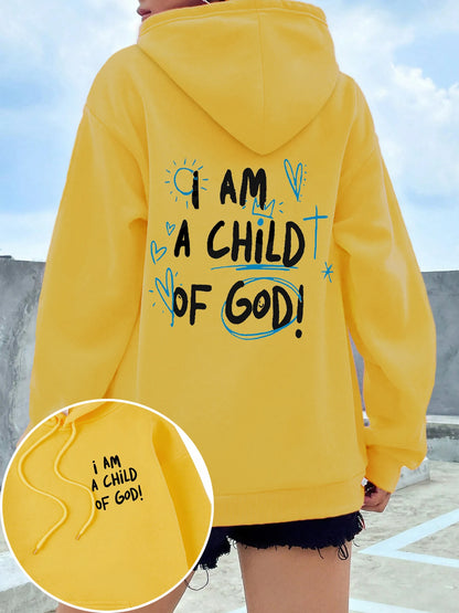 I Am A Child Of God Women Hoodie Street Casual Hooded