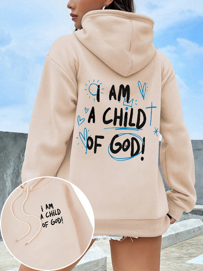 I Am A Child Of God Women Hoodie Street Casual Hooded
