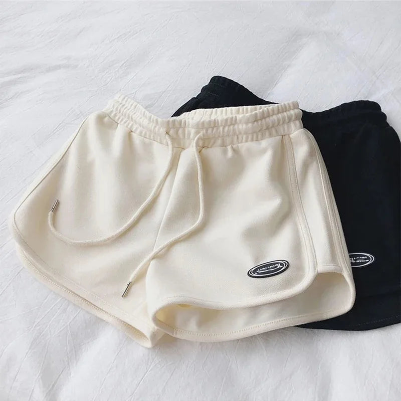 Women Casual Drawstring Sports Shorts Summe