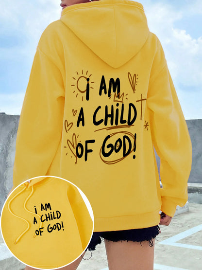 I Am A Child Of God Women Hoodie Street Casual Hooded