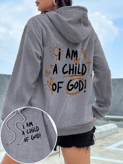 I Am A Child Of God Women Hoodie Street Casual Hooded