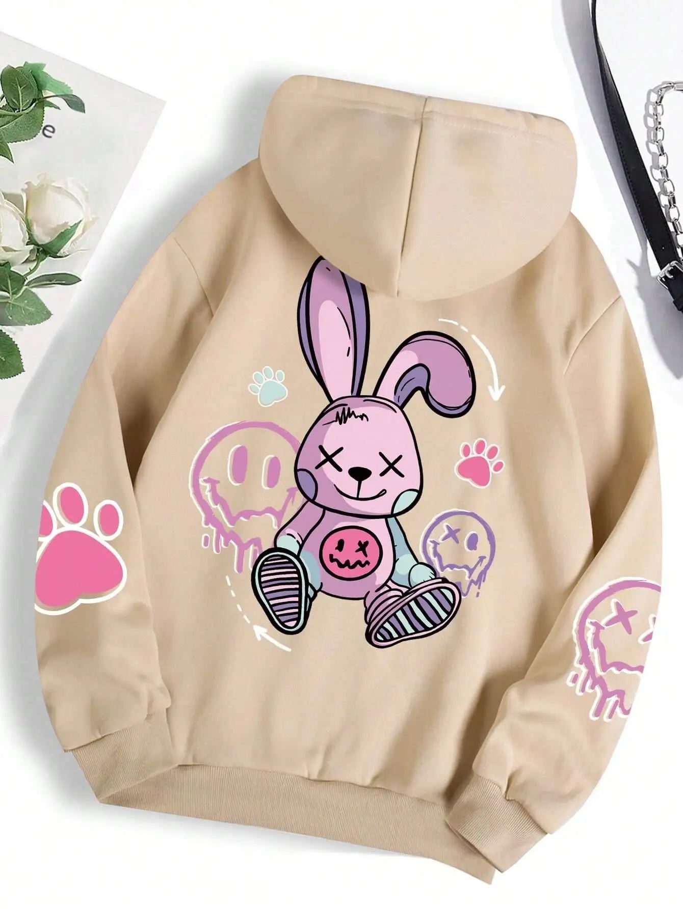 Hip Hop Street Casual Printed Female Hoodies Fashion