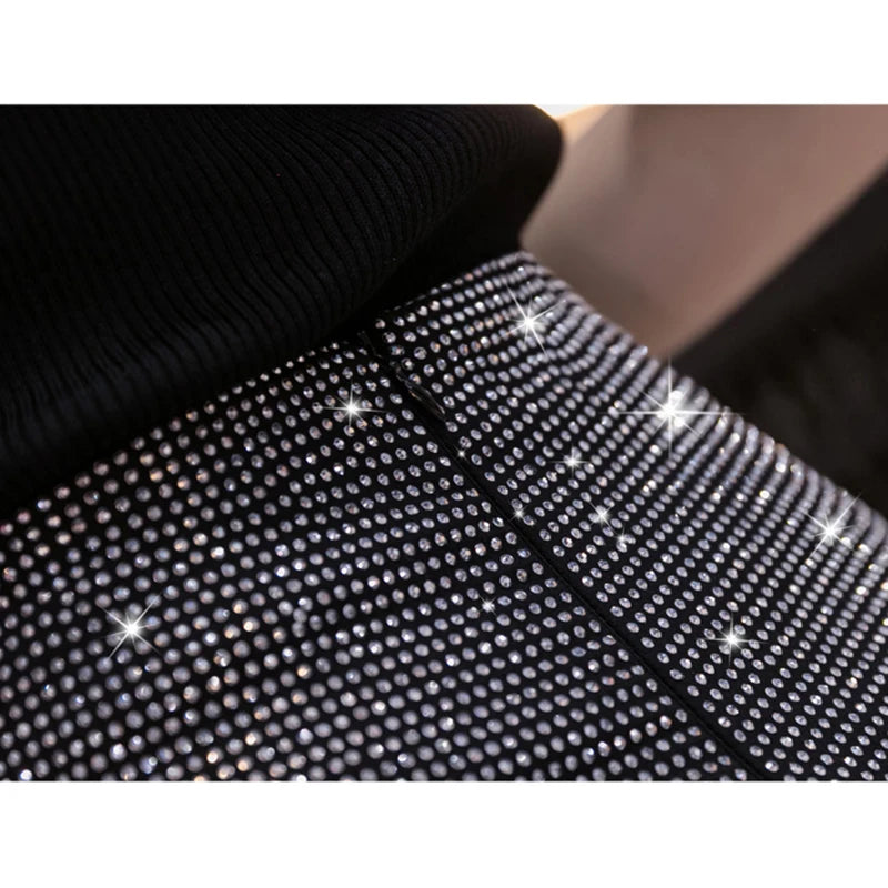 2025 New European Rhinestone Shorts Chic Sexy