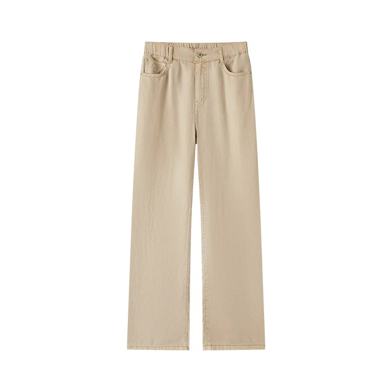 Semir Jeans Women Elastic Waist Long Trousers 2025