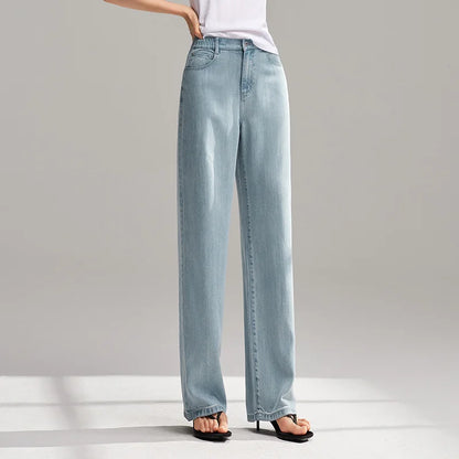 Semir Jeans Women Elastic Waist Long Trousers 2025